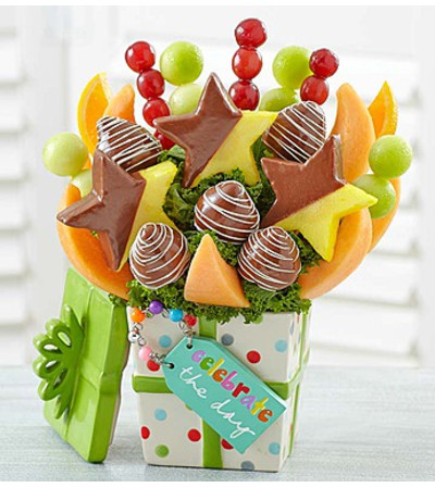 "Celebrate the Day" Fruit with Chocolate "Celebrate the Day" Fruit with Chocolate