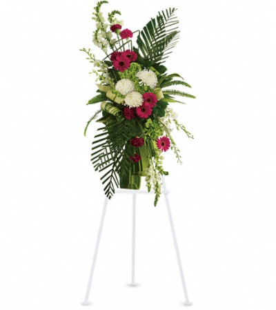 Gerberas and Palms Spray Gerberas and Palms Spray