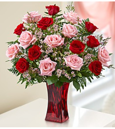 PINK & RED ROSE BOUQUET PINK & RED ROSE BOUQUET