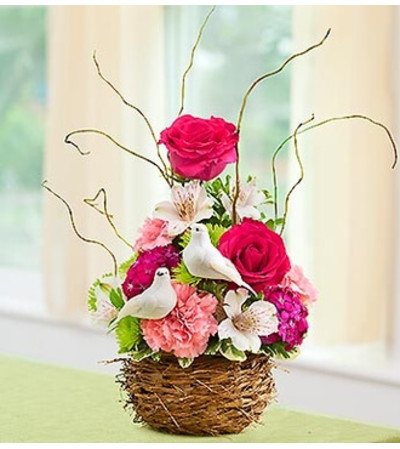 Love Bird Nest Bouquet Love Bird Nest Bouquet
