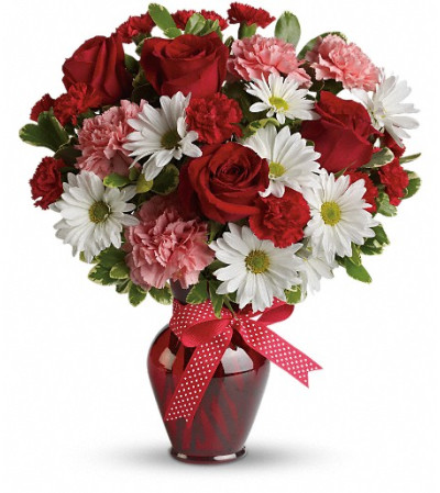 Hugs and Kisses Bouquet with Red Roses Hugs and Kisses Bouquet with Red Roses