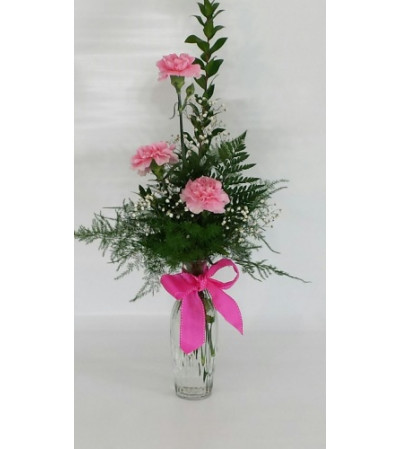 Pink Carnation Bud Vase Pink Carnation Bud Vase