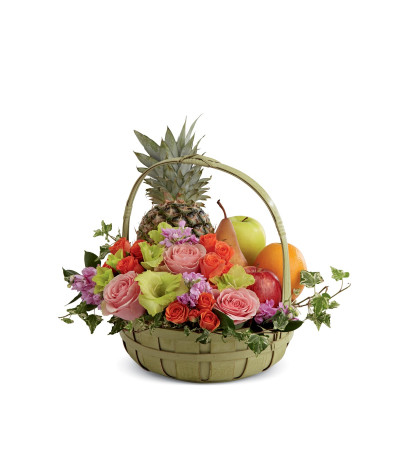 The FTD® Rest in Peace™ Fruit & Flowers The FTD® Rest in Peace™ Fruit & Flowers