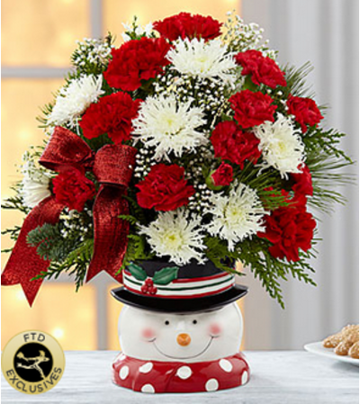 The FTD® Snowman Sensation™ Bouquet 2014 The FTD® Snowman Sensation™ Bouquet 2014