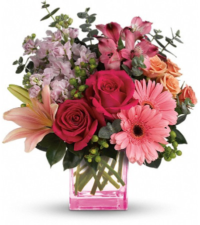 Teleflora's Painterly Pink Bouquet Teleflora's Painterly Pink Bouquet