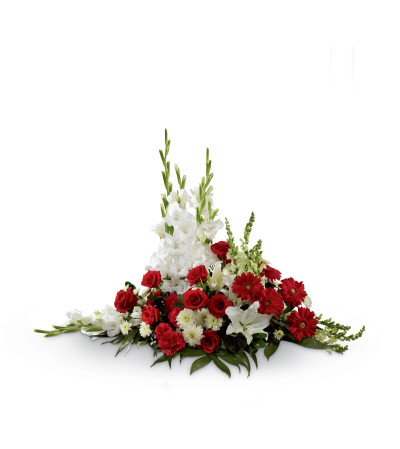 The FTD® Crimson & White™ Arrangement The FTD® Crimson & White™ Arrangement
