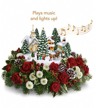 Thomas Kinkade's Christmas Carolers by Teleflora Thomas Kinkade's Christmas Carolers by Teleflora