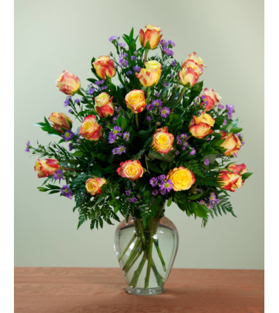 Deluxe 18 Stem Rose Vase Deluxe 18 Stem Rose Vase