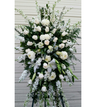 Beautiful White standing spray Beautiful White standing spray