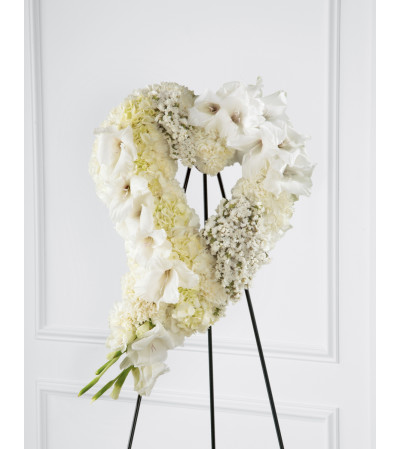 The FTD® Hearts Eternal™ Easel, White The FTD® Hearts Eternal™ Easel, White