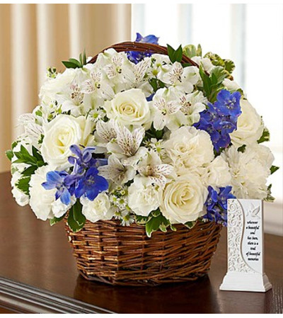 Peace, Prayers and Blessings™ with Memory Plaque - Blue Peace, Prayers and Blessings™ with Memory Plaque - Blue