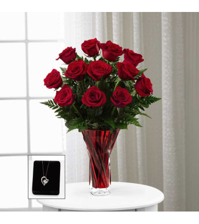 The FTD® In Love with Red Roses™ Pendant The FTD® In Love with Red Roses™ Pendant