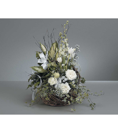 Traditional Dish Garden with Fresh Flowers Traditional Dish Garden with Fresh Flowers