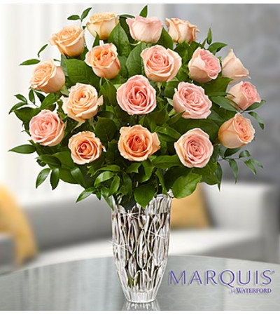 Marquis by Waterford® Peach Roses Marquis by Waterford® Peach Roses