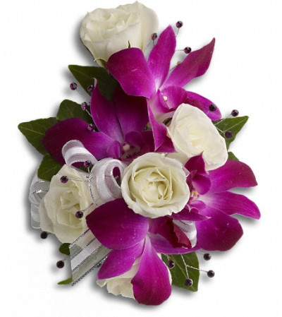 Fancy Orchids and Roses Wristlet Fancy Orchids and Roses Wristlet
