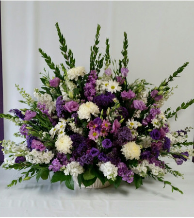 COMFORT LAVENDER FLORAL BASKET COMFORT LAVENDER FLORAL BASKET