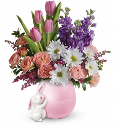 Teleflora's Send a Hug® Bunny Love Bouquet Teleflora's Send a Hug® Bunny Love Bouquet