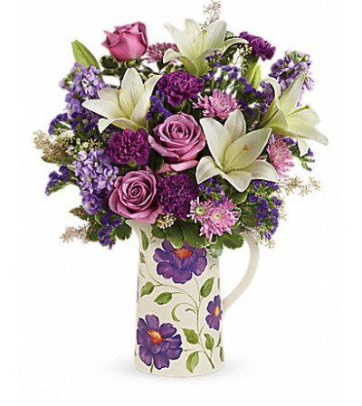 Teleflora's Garden Pitcher Bouquet Teleflora's Garden Pitcher Bouquet