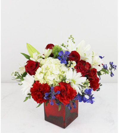 Red, White, and Blue Patriotic Bouquet Red, White, and Blue Patriotic Bouquet