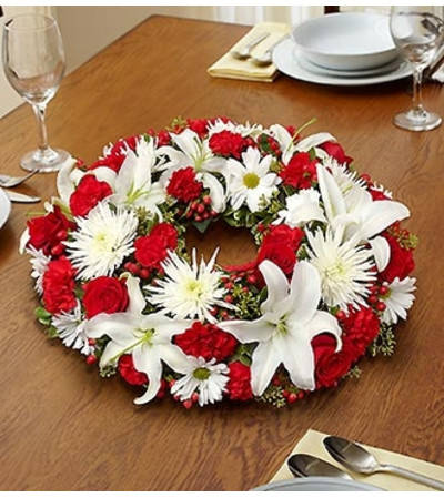 Red and White Centerpiece Red and White Centerpiece