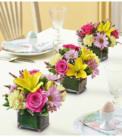 Spring Centerpiece Trio Spring Centerpiece Trio