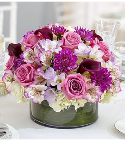 Purple Elegance Centerpiece Purple Elegance Centerpiece