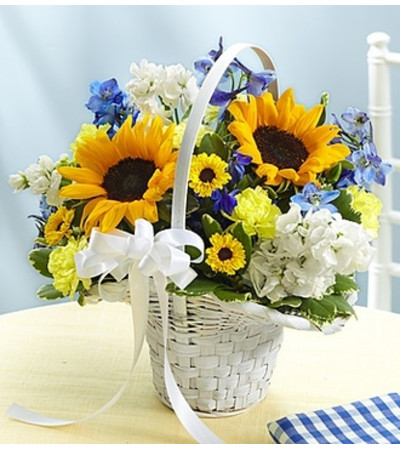 Country Wedding Flower Girl Arrangement Country Wedding Flower Girl Arrangement