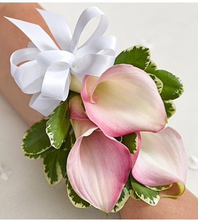 Pink Mini Calla Lily Corsage Pink Mini Calla Lily Corsage