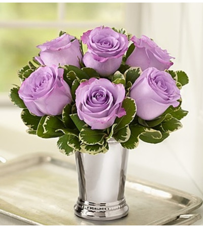 Julep Cup Rose Arrangement - Lavender Julep Cup Rose Arrangement - Lavender