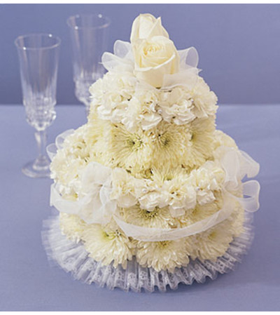 Flower Cake for Wedding Flower Cake for Wedding