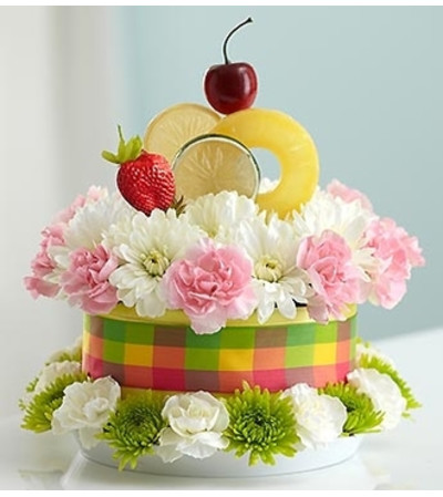 Fresh Flower Cake™ Fruit Cake Fresh Flower Cake™ Fruit Cake