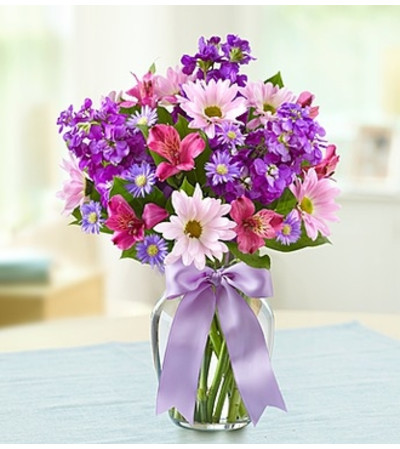 Lavender Dreams™ in a Clear Vase Lavender Dreams™ in a Clear Vase
