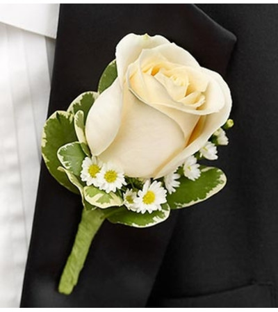 Blue and White Boutonniere Blue and White Boutonniere