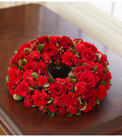 Cremation Wreath - All Red Cremation Wreath - All Red