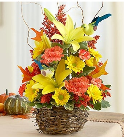 Autumn Birds Nest of Flowers™ Autumn Birds Nest of Flowers™