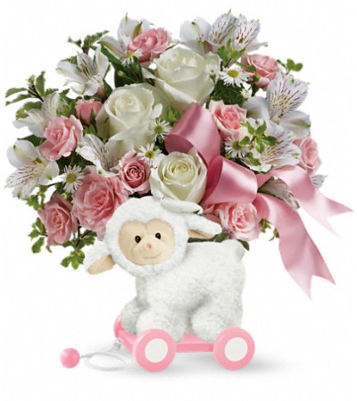 Teleflora's Sweet Little Lamb - Baby Pink Teleflora's Sweet Little Lamb - Baby Pink