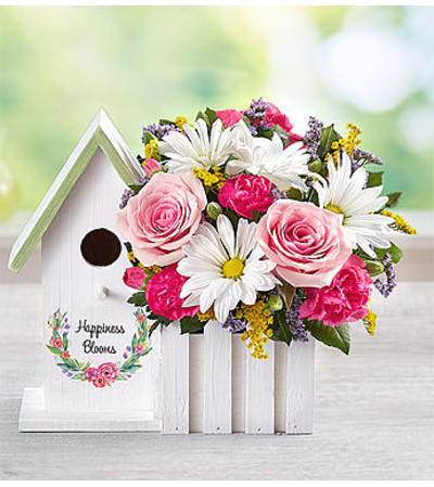 Happiness Blooms™ Birdhouse - Pink Happiness Blooms™ Birdhouse - Pink