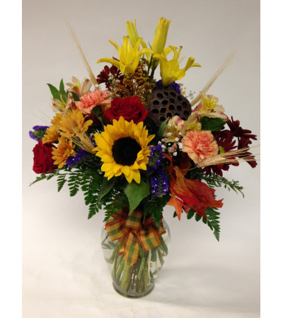 A Vibrant Fall Vase A Vibrant Fall Vase