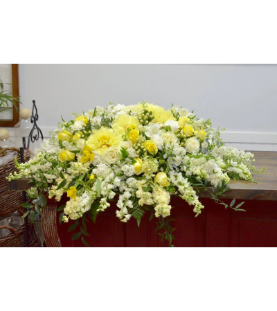 Morning Glory Casket Spray Morning Glory Casket Spray