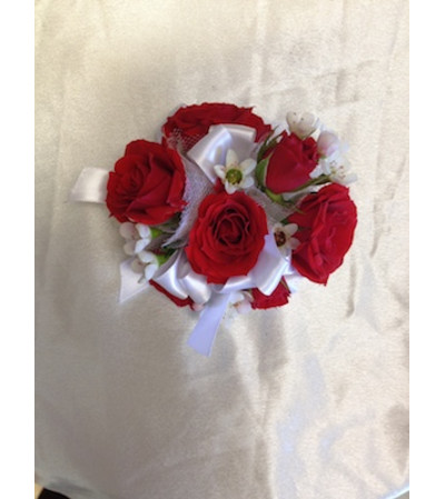 red mini rose corsage red mini rose corsage
