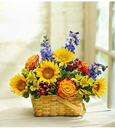 Blooming Basket Arrangement Blooming Basket Arrangement