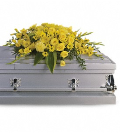 Graceful Sunshine Casket Spray Graceful Sunshine Casket Spray