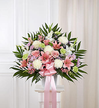 Send Heartfelt Sympathies™ Pastel Standing Basket in