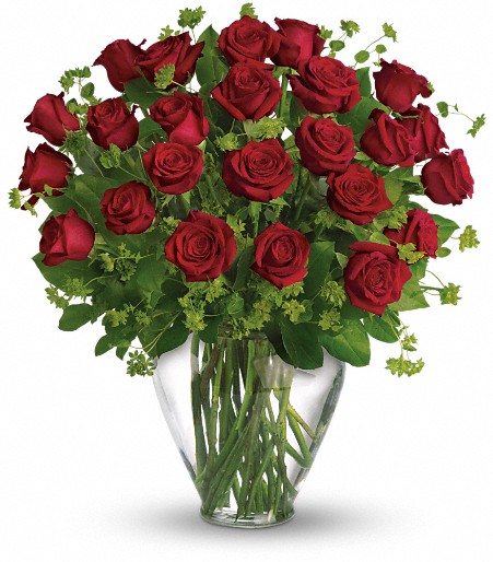 Thoughts of You Bouquet with Red Roses