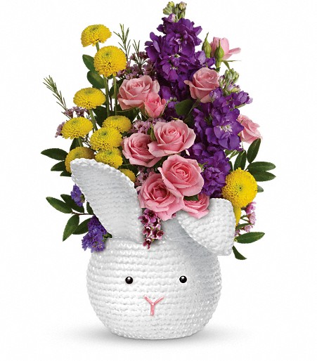 Send Hoppy Easter Bouquet by Teleflora in Hamden, CT - Devine Orchid