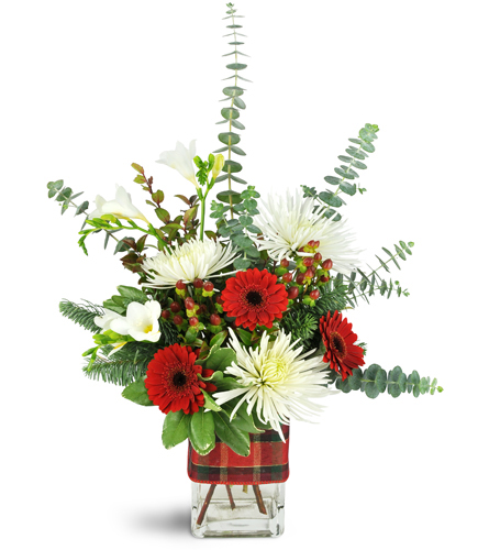 Starry Holiday Flower Arrangement in Hopewell, VA - Sunshine Florist &  Gifts Inc