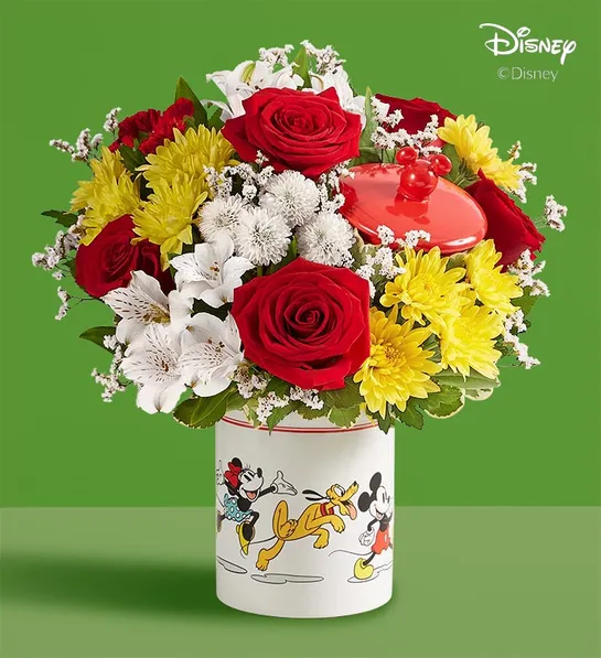 Hidden Mickey Flower Pins-Disney Inspired-Mouse Ears Bouquet
