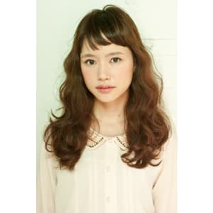 外国人風ロングパーマ
