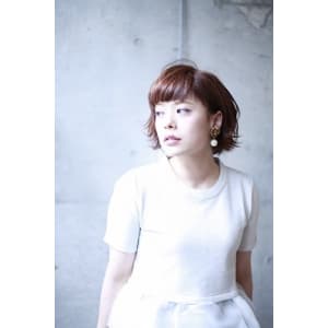 人気のかわいいフワクシュボブ　ブラウンmixカラー