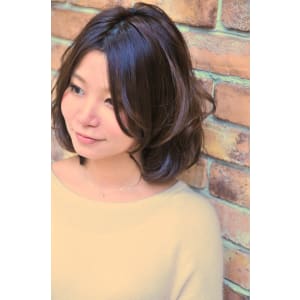 ゆらりカールのふわボブ